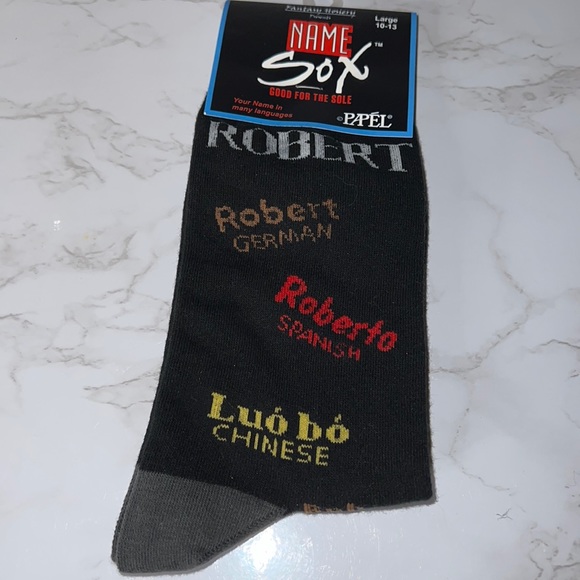 Name Socks “Robert Pick Up Your Socks” LoL,  You’ll  know they’re his! sz 10-14 - Picture 2 of 6